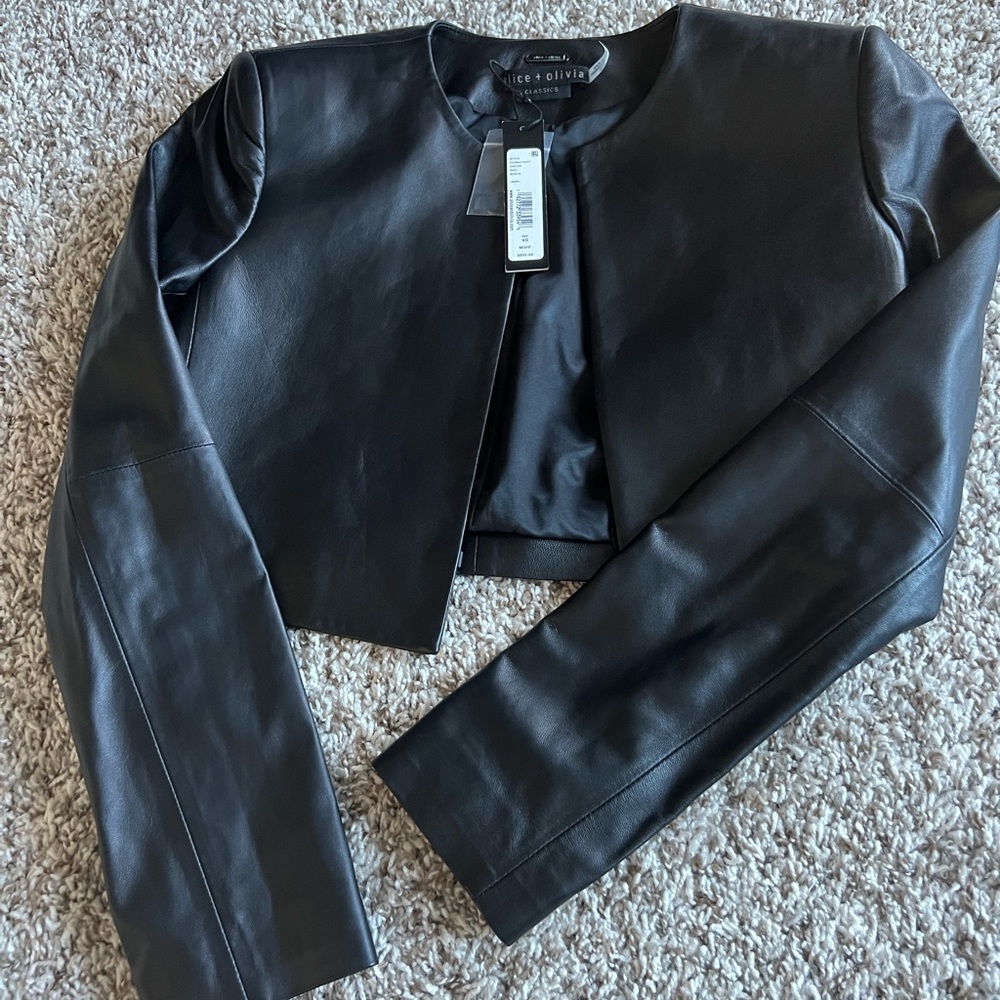 Alice + Olivia Classics Leather jacket